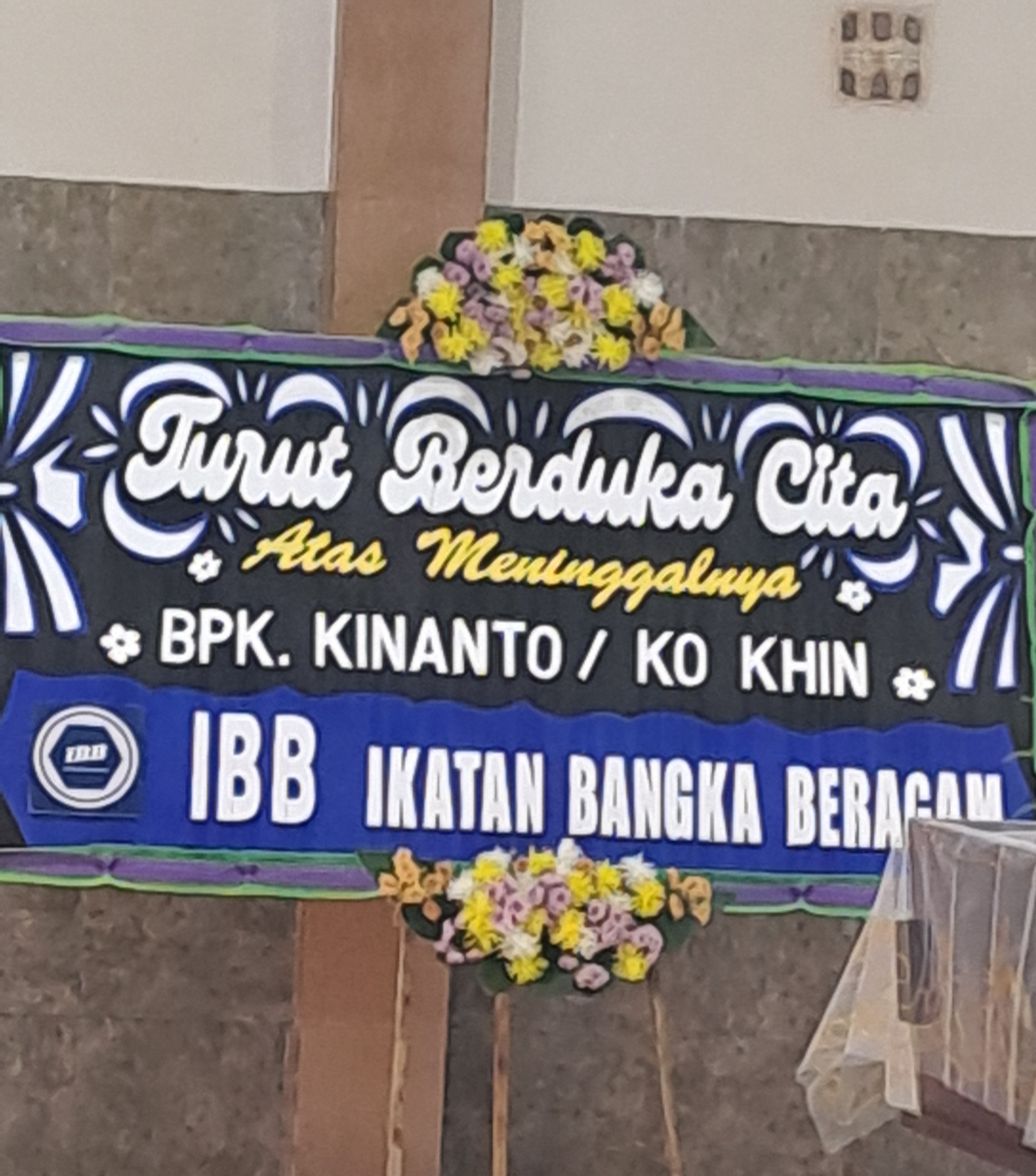 Turut Berduka Cita atas Berpulangnya Bapak Kinanto, Anggota IBB 014