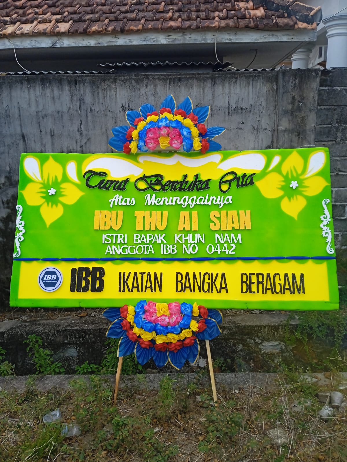 Keluarga Besar IBB Turut Berbelasungkawa atas Berpulangnya Ibu Thu Ai Sian